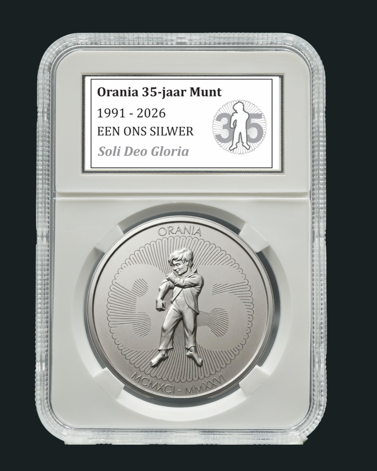 35-jaar-gedenkmedalje - Silwer 2
